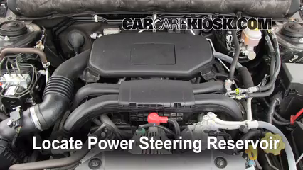 2011 Subaru Legacy 2.5i Premium 2.5L 4 Cyl. Power Steering Fluid Check Fluid Level